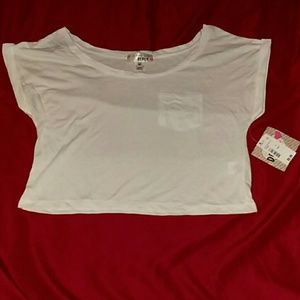 Roll cuff crop top